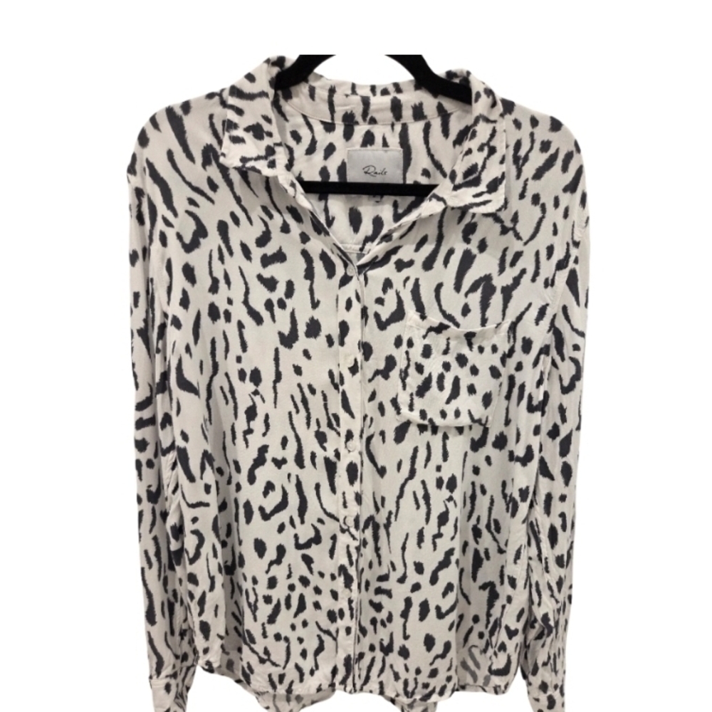 Rails Monochrome Animal Print Top